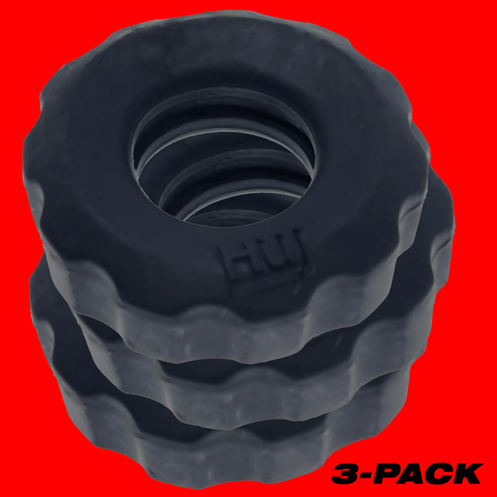 SUPERHUJ 3-PACK COCKRINGS BY HÜNKYJUNK-Tar Ice- (HUJ-137-tarice)