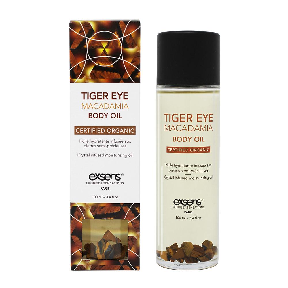 Tiger Eye Macadamia Crystal Body Oil-100ml- Exsens