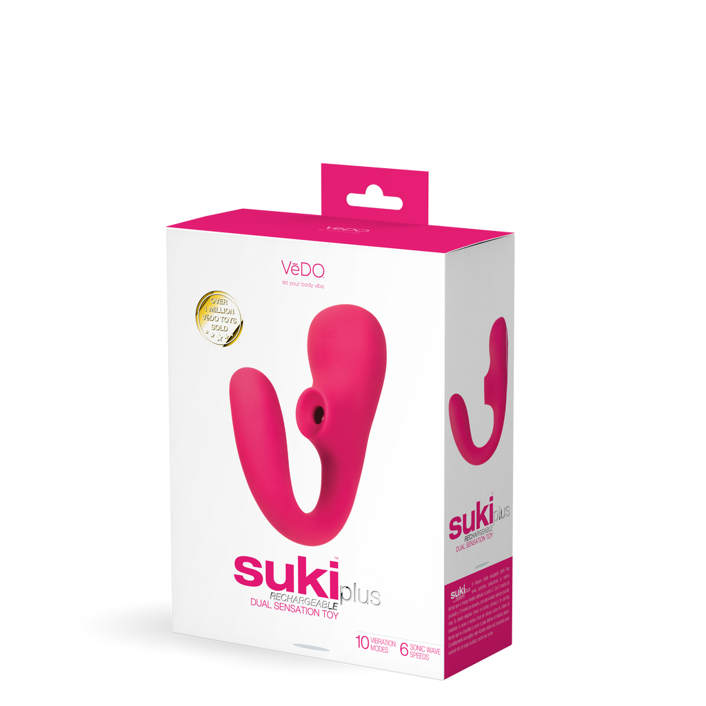 Suki Plus -Rechargeable Dual Sonic Vibe - Foxy Pink - Vedo - ( VI-F1409 )