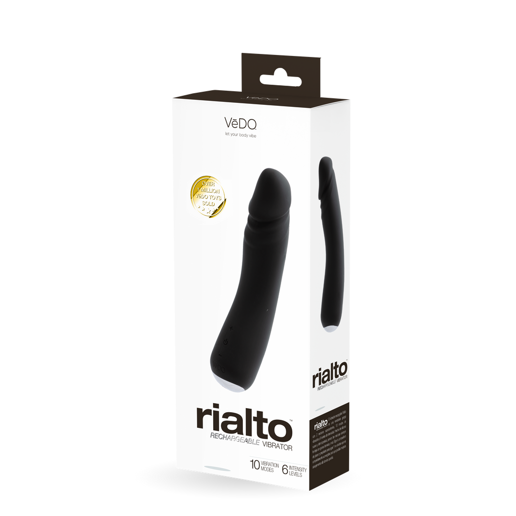 Rialto Rechargeable Vibe - Black - Vedo ( VI-L0116)