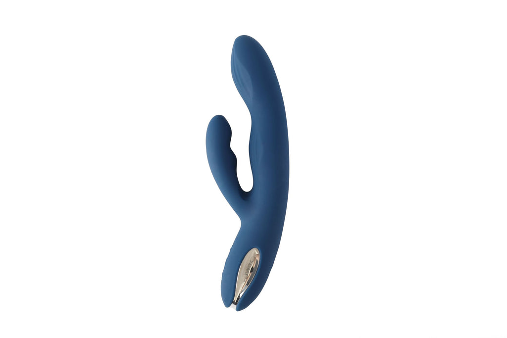 AYLIN POWERFUL PULSATING DUAL-HEADED VIBRATOR- Dark Blue- Svakom