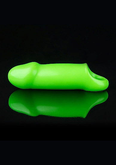 Smooth Thick Stretchy Penis Sleeve - Glow in the Dark-OUCH (OU738GLO)