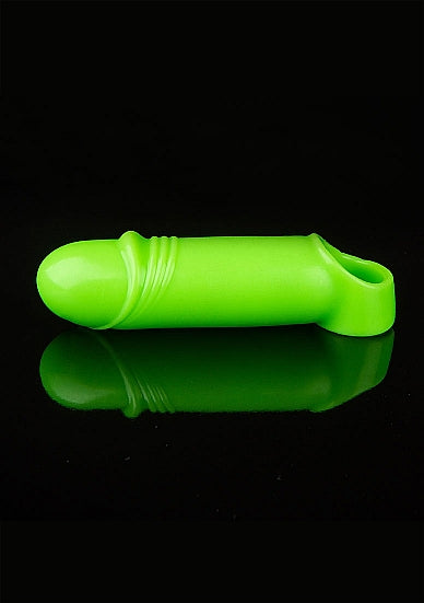 Smooth Thick Stretchy Penis Sleeve - Glow in the Dark-OUCH (OU744GLO)