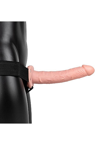 Hollow Strap-on without Balls - 10''/ 24,5 cm-Flesh- Shots RealRock (REA137FLE)