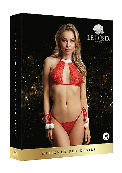 Snow Angel Lace Lingerie Set- Le Desir - ( DCH008REDOS)