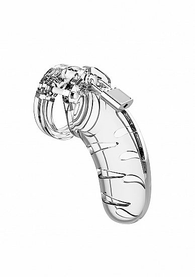 Model 03 - Chastity - 4.5" - Cock Cage - Transparent- Man Cage- Shots (MCG003TRA)