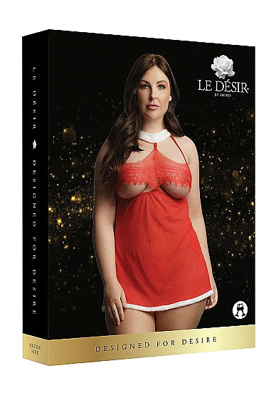 Merry Babydoll- Plus Size - Le Desir - (DCH009REDOSX)