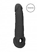 Penis Sleeve 9" / 23 cm - Black - Shots (REA107BLK)