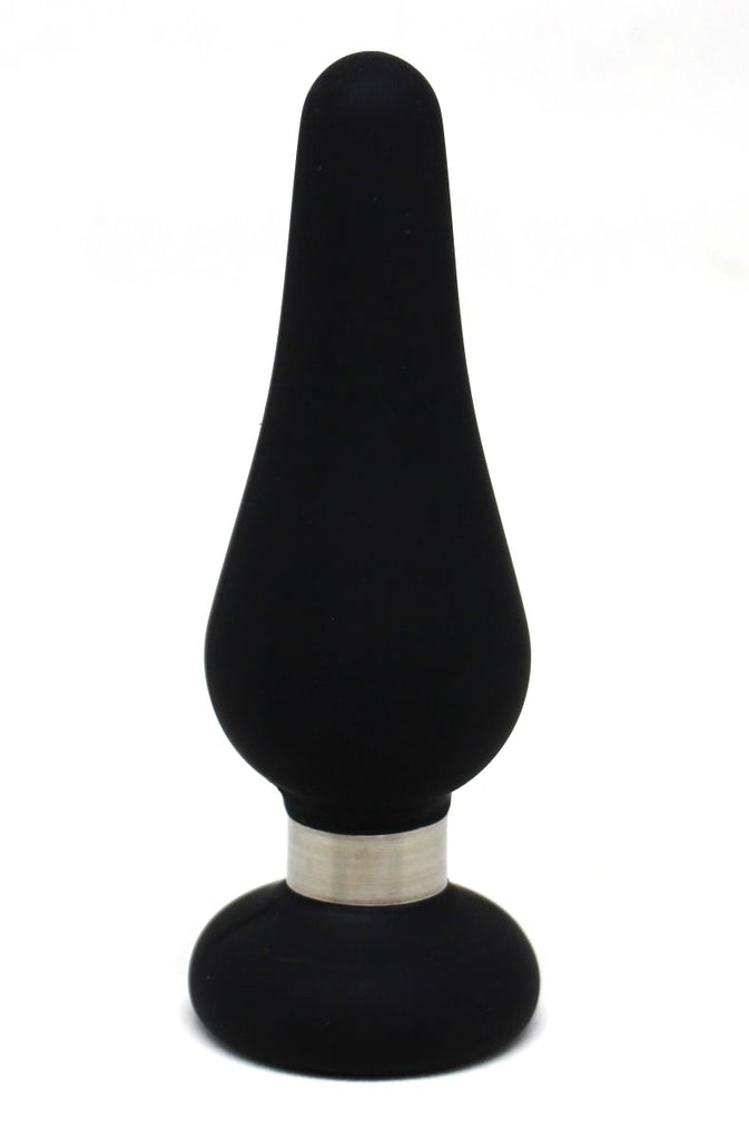 Tear Drop Silicone Plug-Medium-Black (FG-208-05)